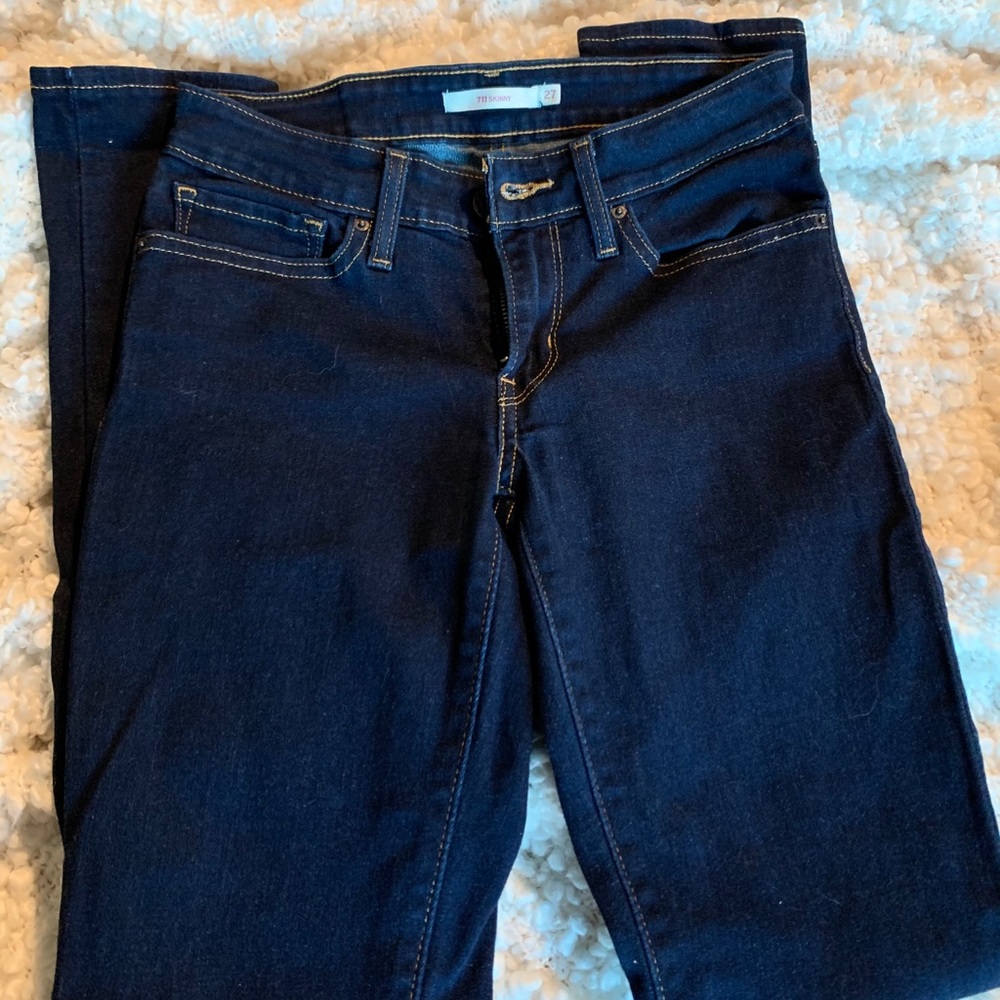 Levi’s 711 Skinny Dark Wash Jeans